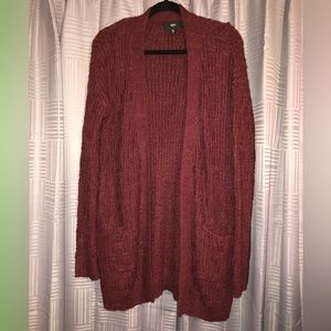 Mossimo Supply Co red cardigan sweater XL